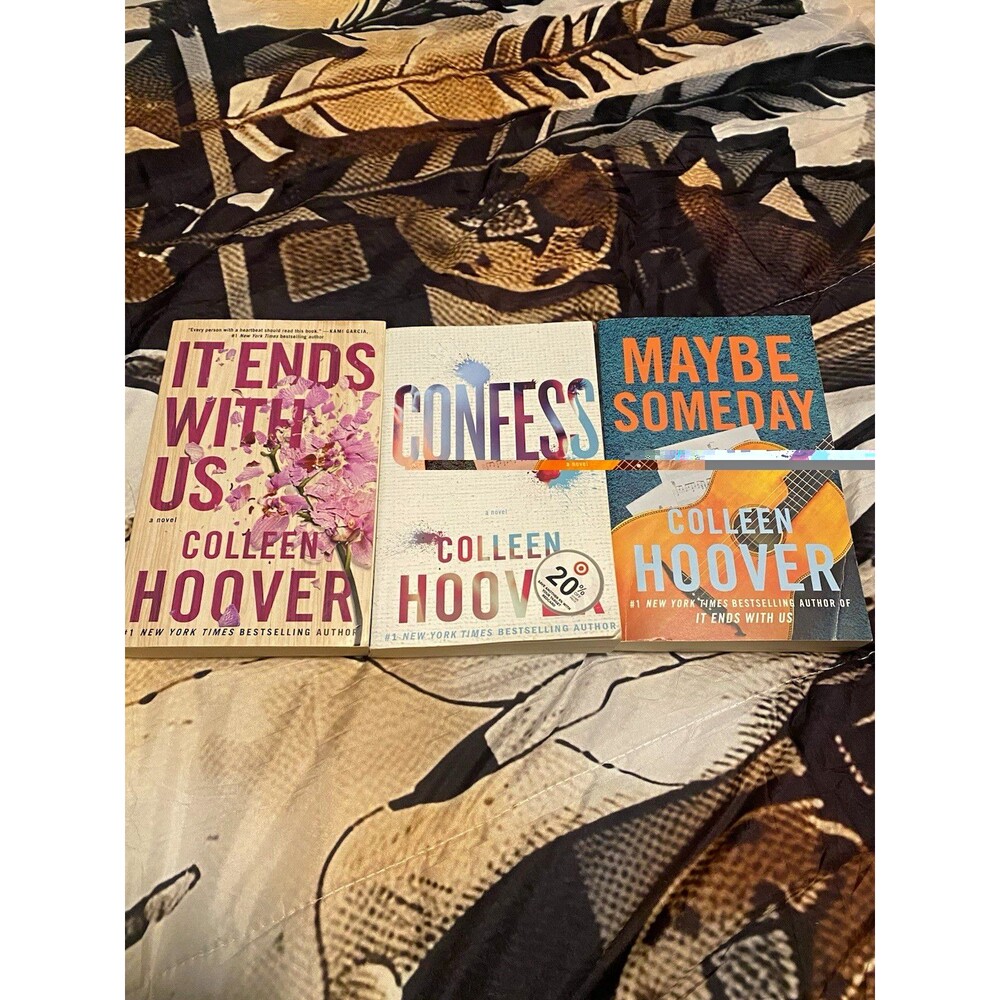 Colleen Hoover Paperback Book Lot It Ends with Us Confess Maybe Someday